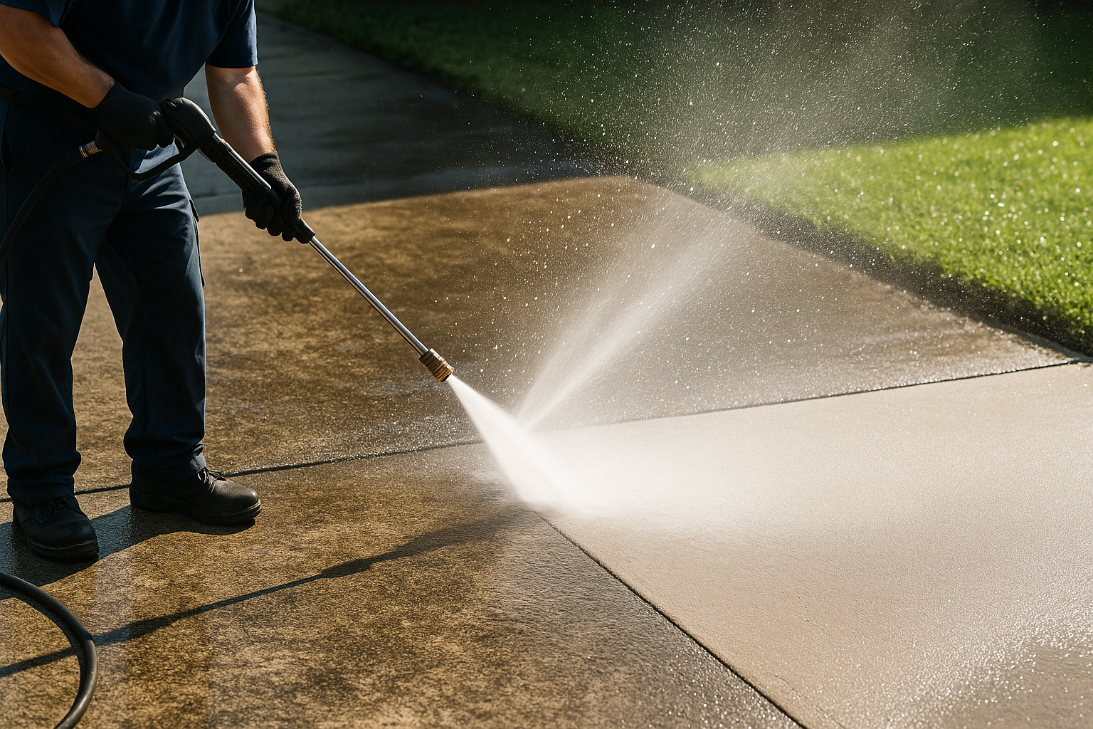 pressure washing